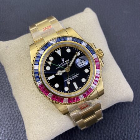Rolex GMT Master-II Rainbow Diamond Gold (40MM)