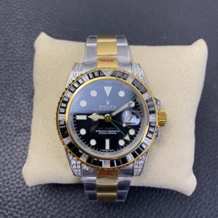 Rolex GMT Master II Rainbow Diamond Two Tone (40MM)