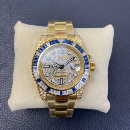 Rolex GMT Master-II Rainbow Diamond Gold (40MM)
